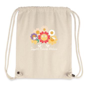 Flower Friends Support Federal Employees - Stanley/Stella Recycled Gym Bag - natural - Front