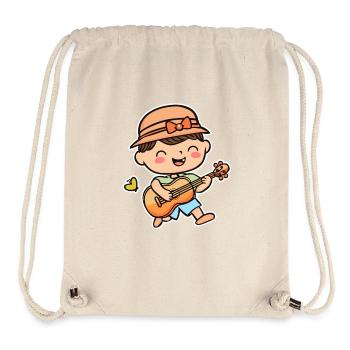 Ukulele Kind - Stanley/Stella recycelter Gym Bag - Naturweiß - Vorne