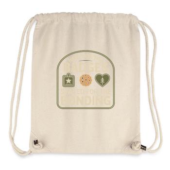 Dad Girl Scout Leader Proud Troop Support Scout - Stanley/Stella recycelter Gym Bag - Naturweiß - Vorne