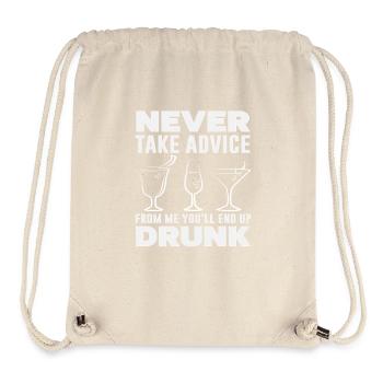 Barkeeper Humor Nie Nüchtern Beratung - Stanley/Stella recycelter Gym Bag - Naturweiß - Vorne