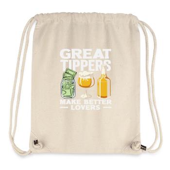 Barman Généreux Pourboires Amateurs - Sac à cordon recyclé Stanley/Stella - blanc naturel - Devant