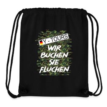 Shirt Wehrdienst Y-Tours - Stanley/Stella recycelter Gym Bag - Schwarz - Vorne