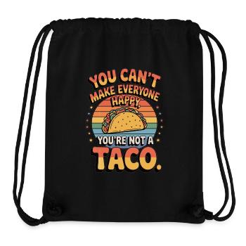 Du bist kein Taco - Lustiges Taco Geschenk - Stanley/Stella recycelter Gym Bag - Schwarz - Vorne