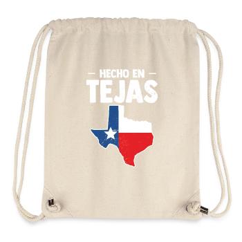 Mexique États-Unis Texas Souvenir Hecho En Tejas - Sac à cordon recyclé Stanley/Stella - blanc naturel - Devant