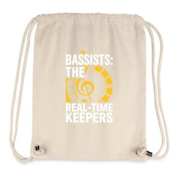 Basse, Guitariste, Musicien, Matériel, Funk, Rock, Jazz - Sac à cordon recyclé Stanley/Stella - blanc naturel - Devant