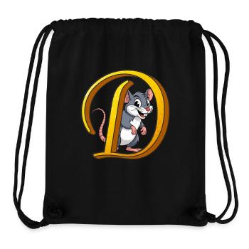 Letter D - Stanley/Stella Recycled Gym Bag - black - Front