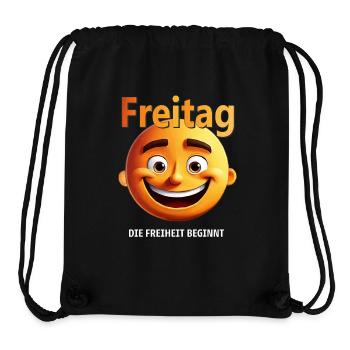 Friday - Stanley/Stella Recycled Gym Bag - black - Front