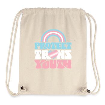 Transgender Trans LGBT Pride - Stanley/Stella Recycled Gym Bag - natural - Front