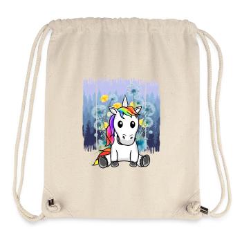 Unicorn Nature Nature Lover Unicorns Kids Child - Stanley/Stella Recycled Gym Bag - natural - Front
