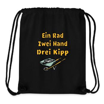 Lustiger Bau Spruch Schubkarre Humor Garten - Stanley/Stella recycelter Gym Bag - Schwarz - Vorne