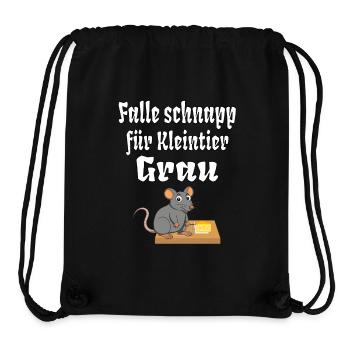 Effektive Kleintier falle Grau Tierfang Maus Ratte - Stanley/Stella recycelter Gym Bag - Schwarz - Vorne