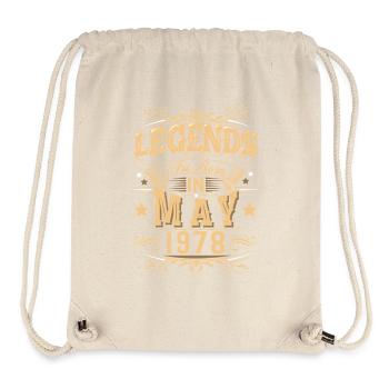 Mai 1978 Geburtstag Legende - Stanley/Stella recycelter Gym Bag - Naturweiß - Vorne