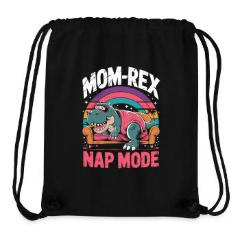 Funny Dino Queen Shirt - Stanley/Stella Recycled Gym Bag - black - Front