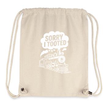 Lustiges Zug Motiv - Stanley/Stella recycelter Gym Bag - Naturweiß - Vorne