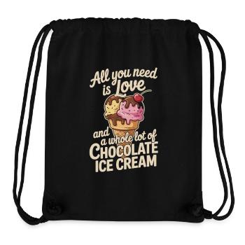 Eiscreme Liebe – Schoko und mehr - Stanley/Stella recycelter Gym Bag - Schwarz - Vorne
