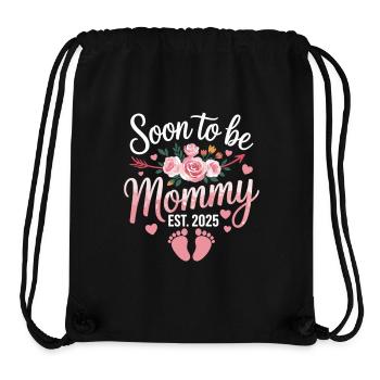 Bald Mama – Baby kommt 2025 - Stanley/Stella recycelter Gym Bag - Schwarz - Vorne