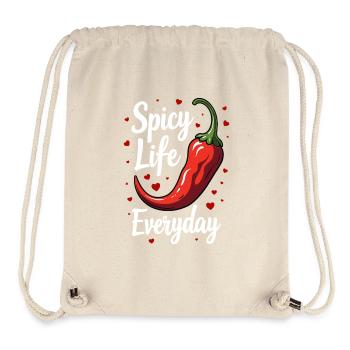 Spicy Life – Chili Vibes für jeden Tag - Stanley/Stella recycelter Gym Bag - Naturweiß - Vorne
