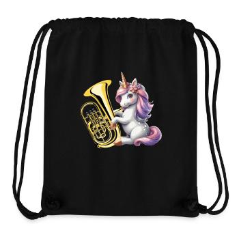 Einhorn spielt Euphonium Euphoniumspieler - Stanley/Stella recycelter Gym Bag - Schwarz - Vorne