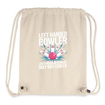 Lanceur gaucher juste beaucoup plus cool - Sac à cordon recyclé Stanley/Stella - blanc naturel - Devant