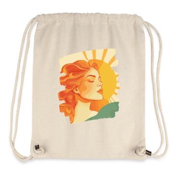 Sommer Sonne Retro - Stanley/Stella recycelter Gym Bag - Naturweiß - Vorne