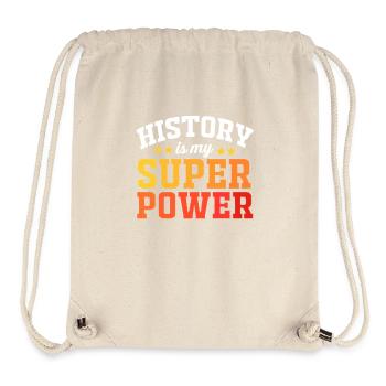 Histoire Historien Historique - Sac à cordon recyclé Stanley/Stella - blanc naturel - Devant