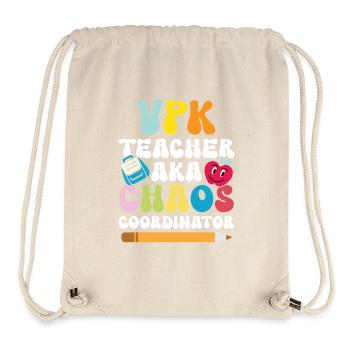 Vpk -lehrer Aka Chaos -koordinator - Stanley/Stella recycelter Gym Bag - Naturweiß - Vorne