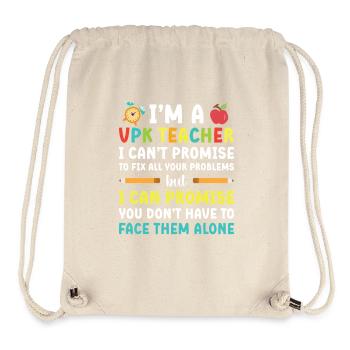 I'm a VPK teacher I can't - Stanley/Stella Recycled Gym Bag - natural - Front