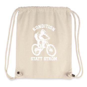 Radler KONDITION STATT STROM Radeln Lustiges - Stanley/Stella recycelter Gym Bag - Naturweiß - Vorne