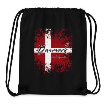 Flag of Denmark, Danish pride - Stanley/Stella Recycled Gym Bag - black - Front