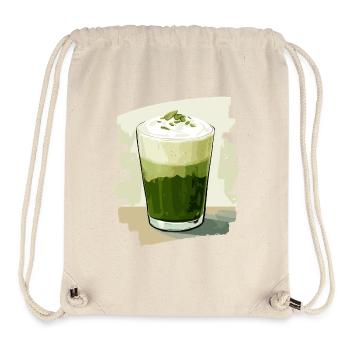 Matcha Latte Liebhaber Grüntee - Stanley/Stella recycelter Gym Bag - Naturweiß - Vorne