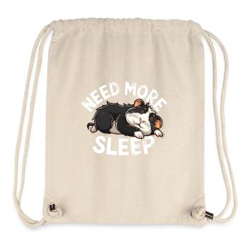 More Sleep Please Funny Guinea Pig Design - Stanley/Stella Recycled Gym Bag - natural - Front