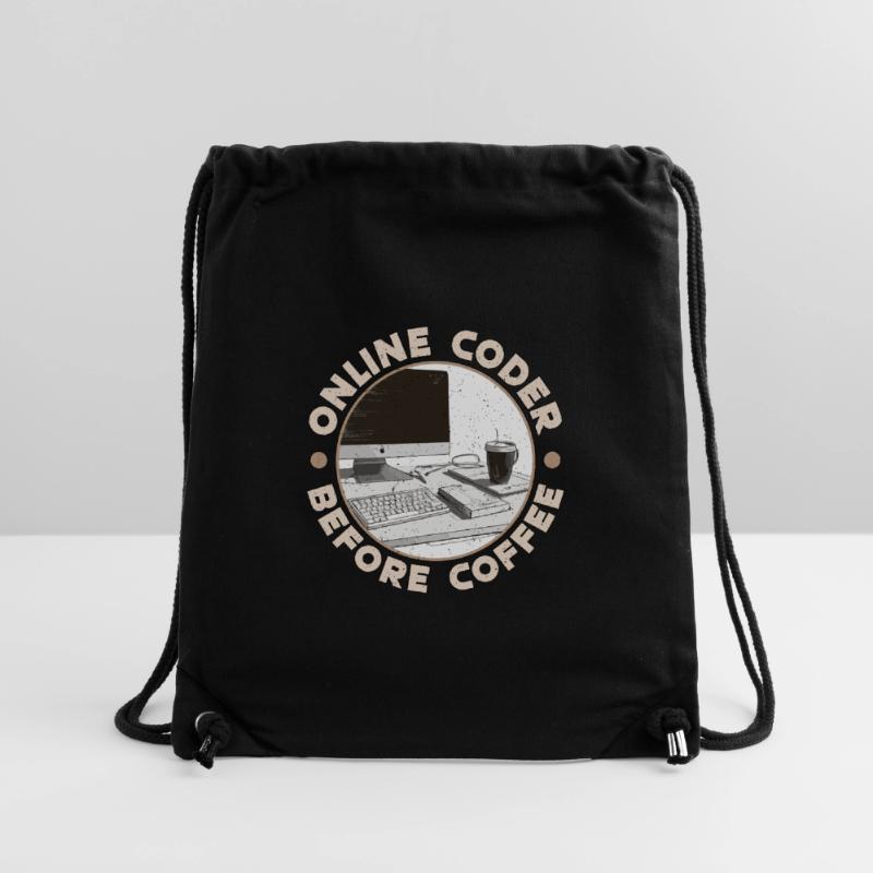 Online Coder Before Coffee Developer Coffee Lover Stanley/Stella recycelter Gym Bag