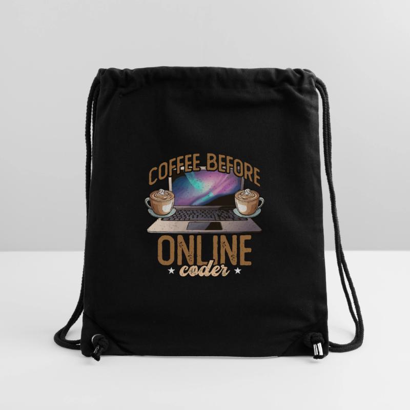 Online Coder Coffee Before Programmer Coffee Lover Stanley/Stella recycelter Gym Bag
