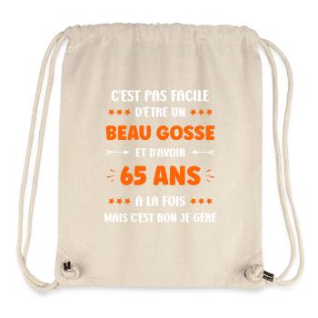 65 ANS - Sac à cordon recyclé Stanley/Stella - blanc naturel - Devant