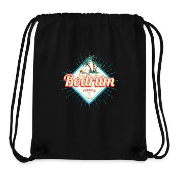 Bodrum Mugla Türkei Retro Urlaub Vintage Souvenir - Stanley/Stella recycelter Gym Bag - Schwarz - Vorne