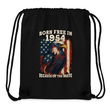 Geboren 1954 frei – 71 Jahre alt frei wegen - Stanley/Stella recycelter Gym Bag - Schwarz - Vorne