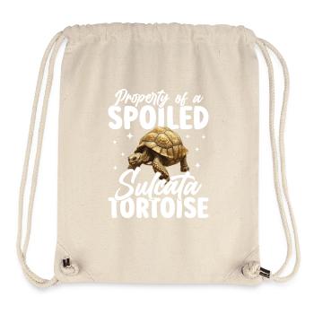 Eigenschaft Einer Verwöhnten Sulcata Tortoise - Stanley/Stella recycelter Gym Bag - Naturweiß - Vorne