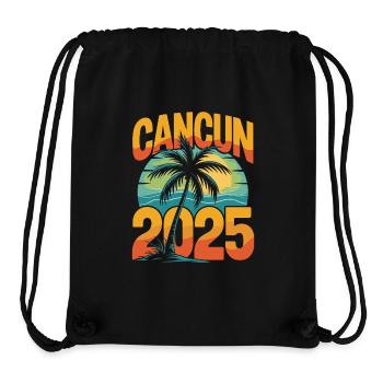 Cancun 2025 - Stanley/Stella recycelter Gym Bag - Schwarz - Vorne