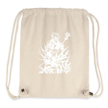 Lacrosse Players - Stanley/Stella Recycled Gym Bag - natural - Front