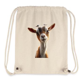 Ziege Hausziege Steinbock Ziegenbock Süße Ziegen - Stanley/Stella recycelter Gym Bag - Naturweiß - Vorne