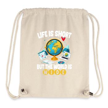 Geographic Information Systems The World Is Wide - Stanley/Stella Recycled Gym Bag - natural - Front