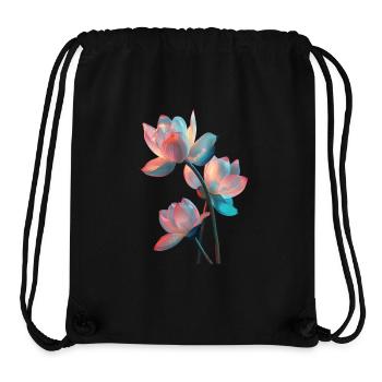 Lotus - Stanley/Stella recycelter Gym Bag - Schwarz - Vorne