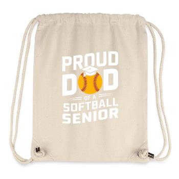 Proud Softball Dad High School Graduate - Stanley/Stella Recycled Gym Bag - natural - Front