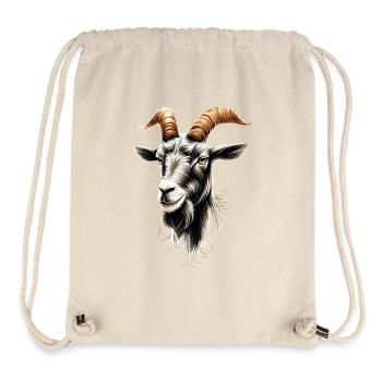 Ziege Hausziege Steinbock Ziegenbock Süße Ziegen - Stanley/Stella recycelter Gym Bag - Naturweiß - Vorne
