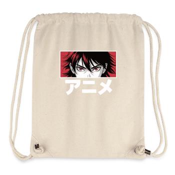 Anime eyes - Stanley/Stella recycelter Gym Bag - Naturweiß - Vorne