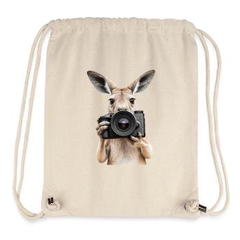 Känguru - Stanley/Stella recycelter Gym Bag - Naturweiß - Vorne