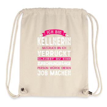 Kellnerin Geschenke Bedienung Abschied Gastronomie - Stanley/Stella recycelter Gym Bag - Naturweiß - Vorne