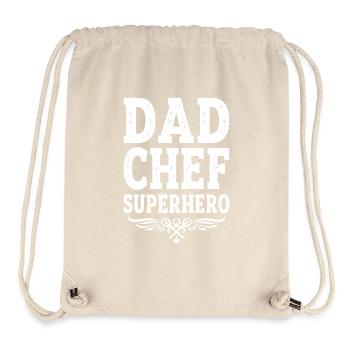 Dad Chef Superhero – Papa Koch Superheld - Stanley/Stella Recycled Gym Bag - natural - Front