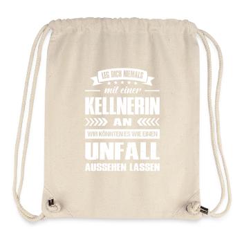 Kellnerin Geschenke Bedienung Abschied Gastronomie - Stanley/Stella recycelter Gym Bag - Naturweiß - Vorne