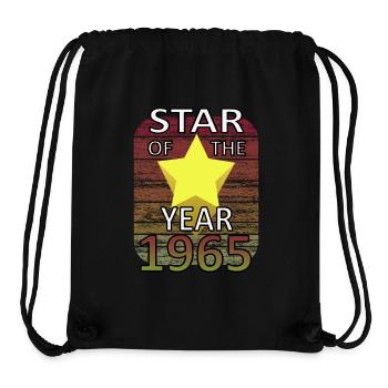 Star Year 1965 Birthday Shirt Legend - Stanley/Stella Recycled Gym Bag - black - Front
